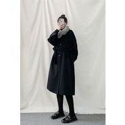 大人の魅力高まる 韓国ファッション 上品映え ロングスカート 長袖 セータードレス ニットワンピース