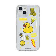 BOOGIE WOOGIE オーロラケース for iPhone 14 Yellow 背面