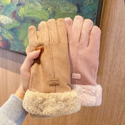 2022秋冬新品   韓国風   可愛い  防寒   厚くする  手袋     暖かい    大人用   5本指の手袋