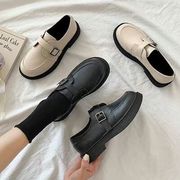 小さな革の靴女性の英国のレトロな新しい日本のシングルシューズjkの靴