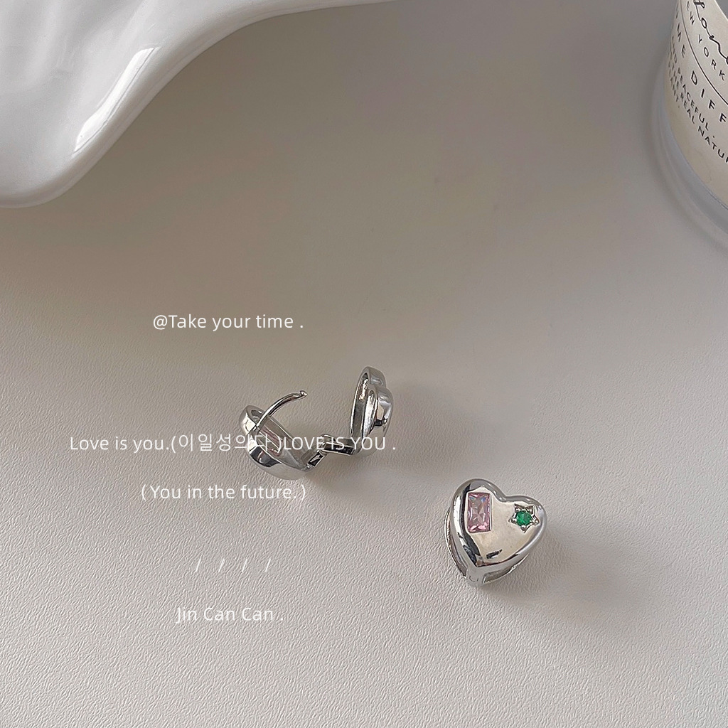 シルバーハート キャッチレスピアス ノンキャッチ アクセサリー