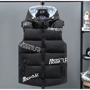 中綿ベスト  メンズ ダウンベスト  ノースリーブジャケット   韓国風 トップス ポケット付き★M-5X