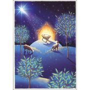 グリーティングカード クリスマス「厩のイエス」 メッセージカード