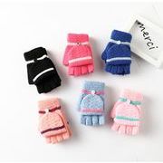 子供の手袋、ハンドウォーマー、ニット手袋、ハンドグローブ、防寒、秋と冬，可愛い子供の手袋