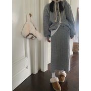 2022冬INS★ファッション レトロ　おしゃれ  ツイスト模様 　セーター　ニットスカート