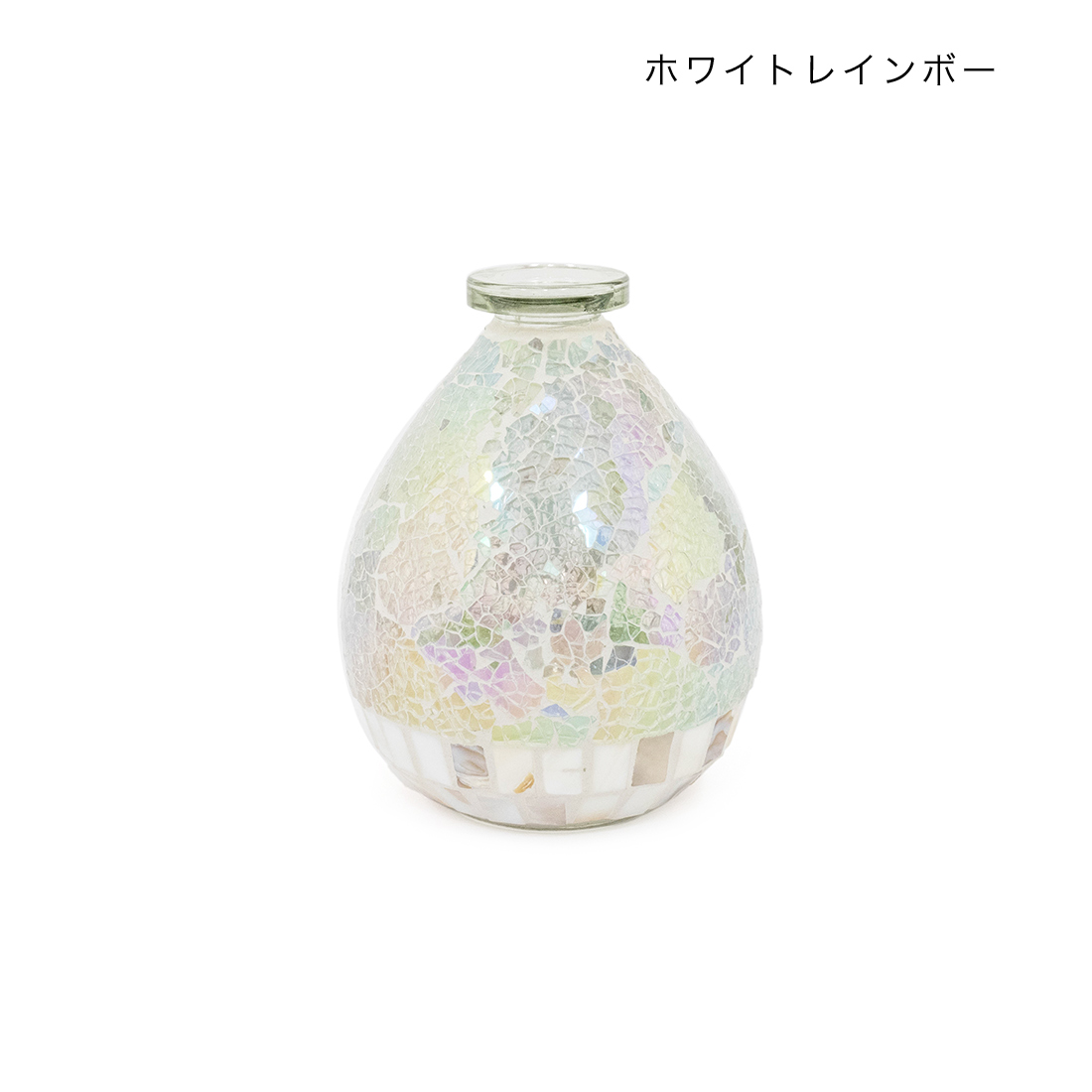 モザイク フラワーベース[花瓶 ガラス ステンドグラス