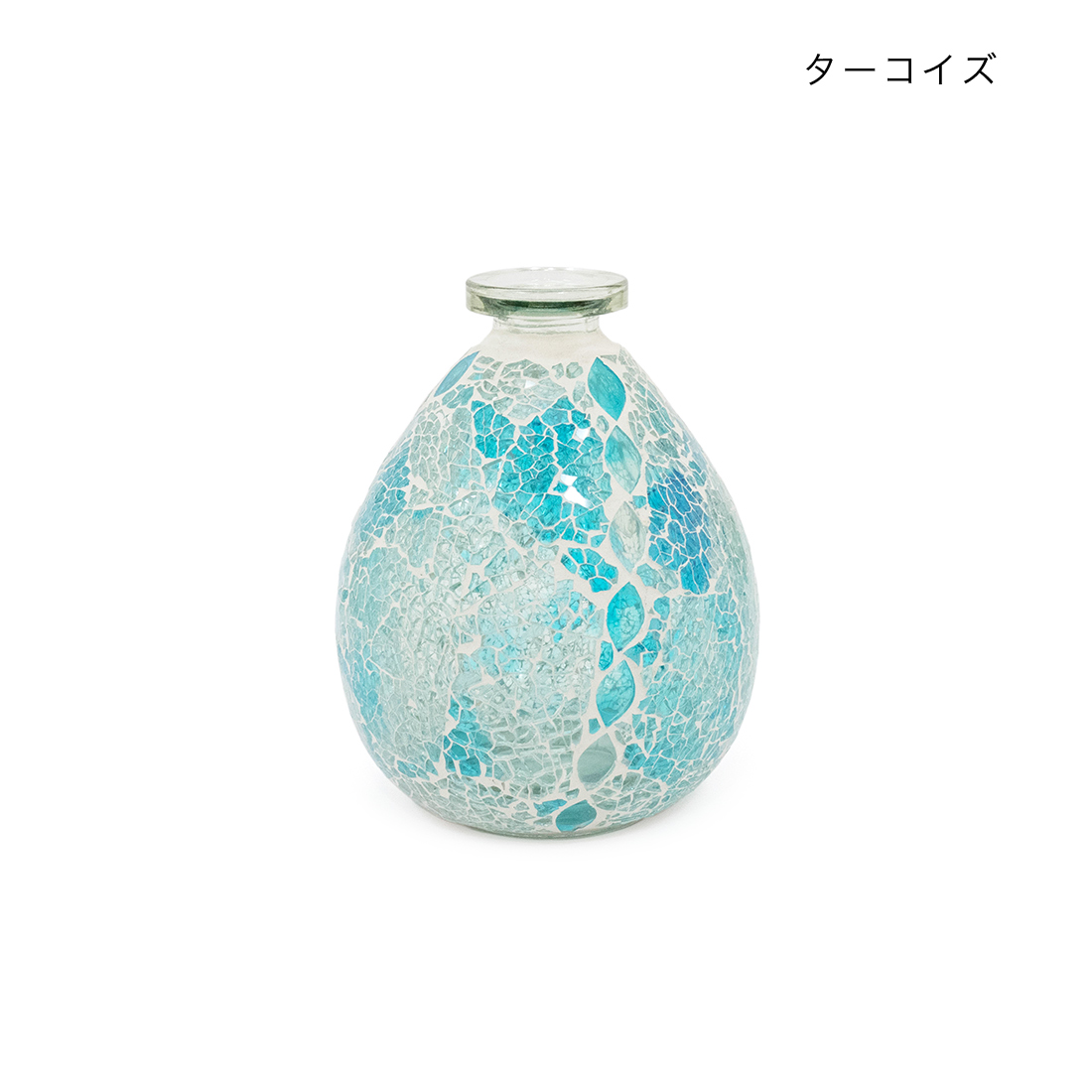 モザイク フラワーベース[花瓶 ガラス ステンドグラス