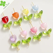 チューリップ アクセサリーパーツ スマホケース美容 デコパーツ ハンドメイド 可愛い