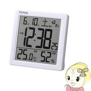 置き時計 デジタル ノア精密 MAG マグ 温度 湿度 カレンダー  カッシーニ バックライト スヌーズ機能付
