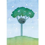 ポストカード イラスト 山田和明 モノポの巣「幸せの日々」105×150mm 郵便はがき