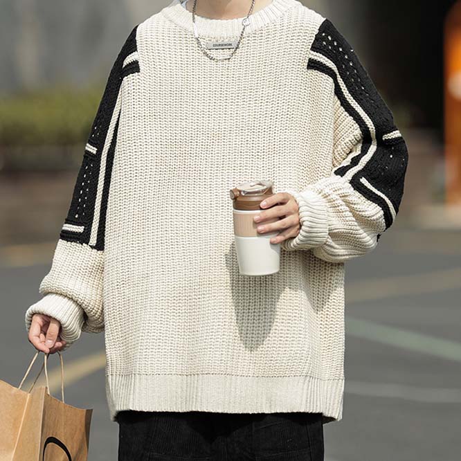 ユニセックス　メンズ　ニット　セーター　カジュアル　大きいサイズ　ストリート系　渋谷風☆