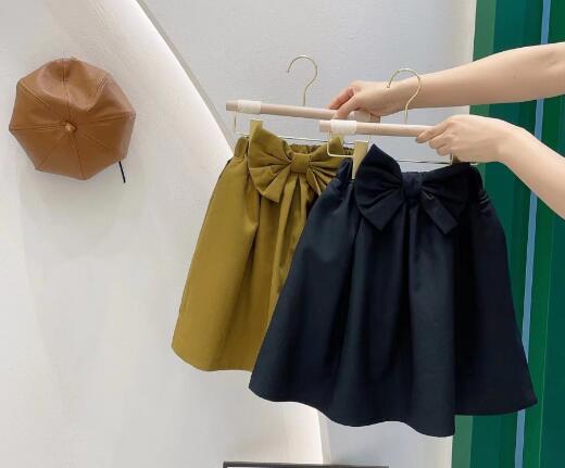 2023新品　韓国風　リボン　スカート　2色　110-150