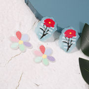 アクリルチャーム ヘアアクセサリーパーツ デコパーツ DIY素材 手作りアクセサリーパーツ  手芸材料