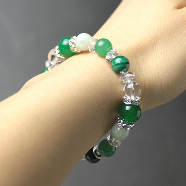本翡翠、アップルグリーンブレスレット 本翡翠、アップルグリーンブレスレット ミャンマー産天然無処理翡翠