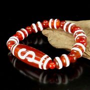 (天然石 パワーストーン)天珠　金銭鈎ブレスレット