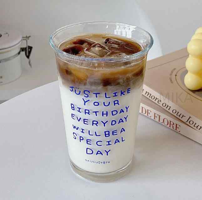 INS 人気  置物を飾る  グラス  インテリア コーヒーカップ  創意撮影装具  ウォーターカップ   2色