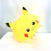 【雨傘】【ジュニア用】ピカチュウ1駒透明耳付き手開き傘