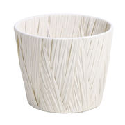 花瓶 フラワーベース ＰＥクロス編み　ダ鉢５号用　ホワイト ホワイト 1コ入 KA56050D-00W