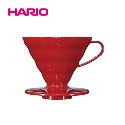 「公式」『HARIO』 V60 透過ドリッパー02 レッド VDR-02-R(ハリオ)