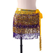 春新品 ベリーダンス衣装 インドダンス ヒップスカーフ コスチューム スパンコール タッセル 全14色