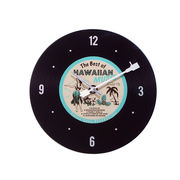 ガラスウォールクロック　ハワイアンレコード
