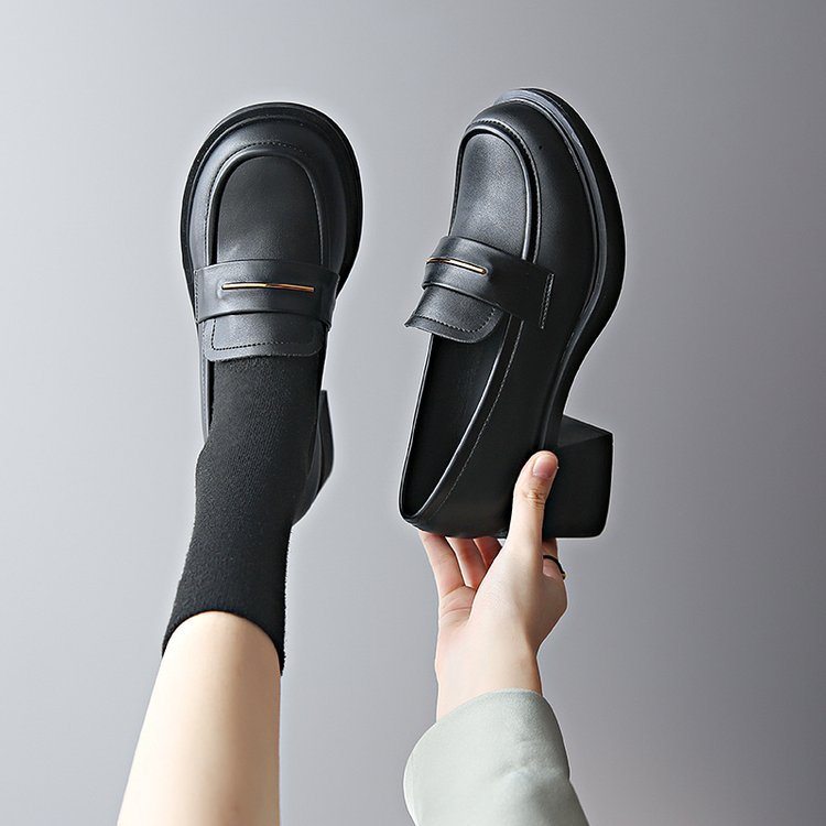 革靴 ローファー シューズ 厚底ローファー 厚底靴 通学 春夏秋 高校生