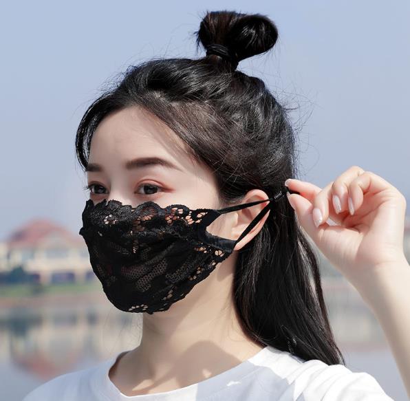 2023人気   マスク  防塵  防花粉  レース  小顔効果  通気性   紫外線対策 耳が痛くない快適