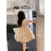 韓国子供服 2023新作 子供服 女の子  ワンピース  半袖 可愛い  キッズ デザイン感 90cm-140cm