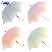 ■CRUX(クラックス)■　晴雨兼用 婦人長傘　ミルキートーンアンブレラ くすみ（ジャンプ）