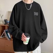 ユニセックス　メンズ　韓国風 Tシャツ　長袖シャツ　カジュアル　大きいサイズ　ストリート系☆全5色