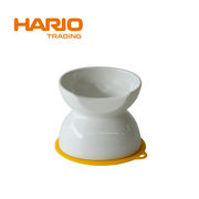 「HARIO公式アウトレット」犬用高さあるフードボウル　チビプレダブル ホワイト PTS-CBD-W (ハリオ)