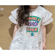可愛い 女の子 子供服 2023新作 韓国子供服 半袖 デザイン感 ワンピース 110cm-170cm
