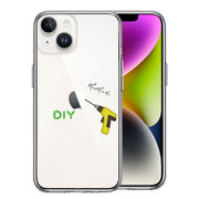iPhone 14 Plus 側面ソフト 背面ハード ハイブリッド クリア ケース DIY 電動 ドリル