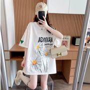 韓国風　女夏新しい　半袖Tシャツ， 気質ファッションTシャツ★学生Tシャツ★S-3X