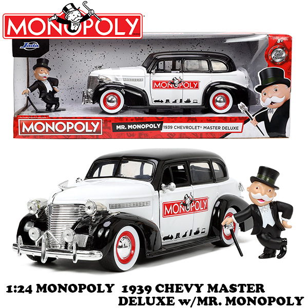 1:24 MONOPOLY 1939 CHEVY MASTER DELUXE w/ MR. MONOPOLY【モノポリー】ミニカー 有限会社  ステップス 問屋・仕入れ・卸・卸売の専門【仕入れならNETSEA】