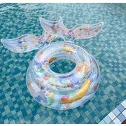 2025夏新作  ハワイ 子供浮き輪   人魚姫 ビーチ用  大人  水遊び用品   外遊び  子供用  水泳   海水浴