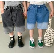 2023夏人気   韓国風子供服   キッズ  ベビー服  男女兼用   ズボン  ショートパンツ ジーンズ 2色