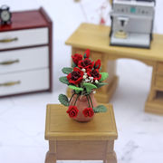 ドールハウス   模型   撮影道具  ミニチュア  モデル   インテリア置物  盆栽    バラの花 デコレーション