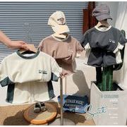 韓国風子供服  べビー服   半袖   Tシャツ ＋パンツ ショートパンツ セットアップ     キッズ3色