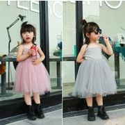 2023夏人気   韓国風子供服   キッズ   ベビー服   プリンセス  ワンピース  トップス  袖なし 女の子 4色