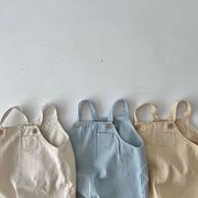 2023夏人気  韓国風子供服   ベビー服   キッズ  トップス   オーバーオール   サロペット  袖なし  3色