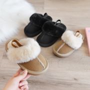 ins 冬  韓国風    子供靴   単靴   綿靴  シューズ   キッズ靴   スリッパ   2色