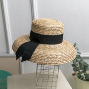 夏麦わら帽子キャペリンランプシェード形通気性手編みビーチ観光日焼け止めレディース太陽帽子