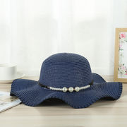 新作キャペリンファッション夏女性帽子気質かがり編み麦わら帽子アウトドア観光帽子