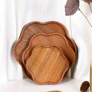 お皿 プレート 木製 木   トレイ ワンプレート  可愛い  カフェ ナチュラル   食器 お盆   フルーツ皿