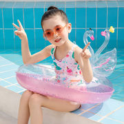 2024夏   ハワイ   子供浮き輪   ビーチ用   水泳用品     水遊び用品   外遊び   海水浴  白鳥  2色