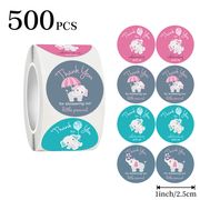 ご褒美シール　ロールシール　ありがとうシール  手帳ステッカー　1点500シート　封印シール