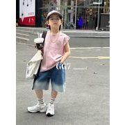ins夏人気  韓国風子供服   ベスト   Tシャツ  トップス  チョッキ    男の子  ファッション