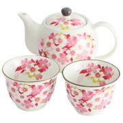 【ご紹介します！安心の日本製！人気の桜の食器！】華笑みペアポット茶器