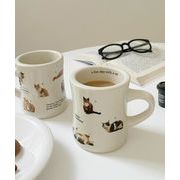 韓国風   撮影道具   ins   コーヒーカップ   陶器   猫   マグカップ